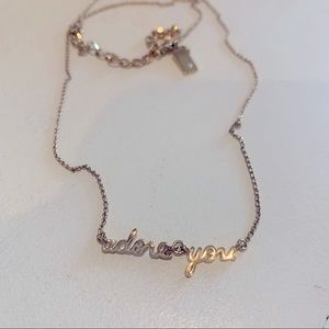 KATE SPADE “Adore You” gold pendant necklace